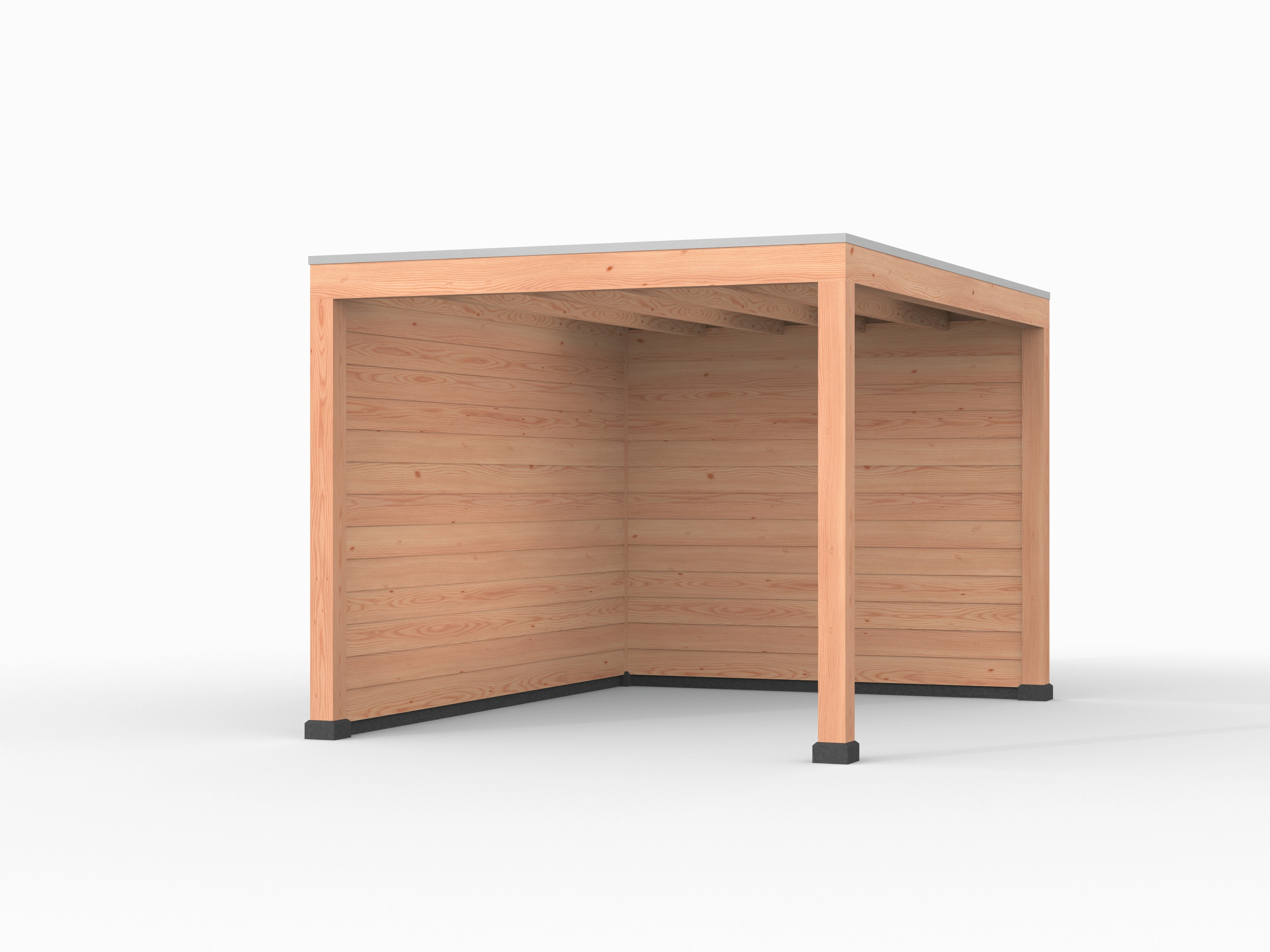 Douglas overkapping, 300 x 400, met achterwand en zijwand, Westwood Elegant - Afbeelding 1